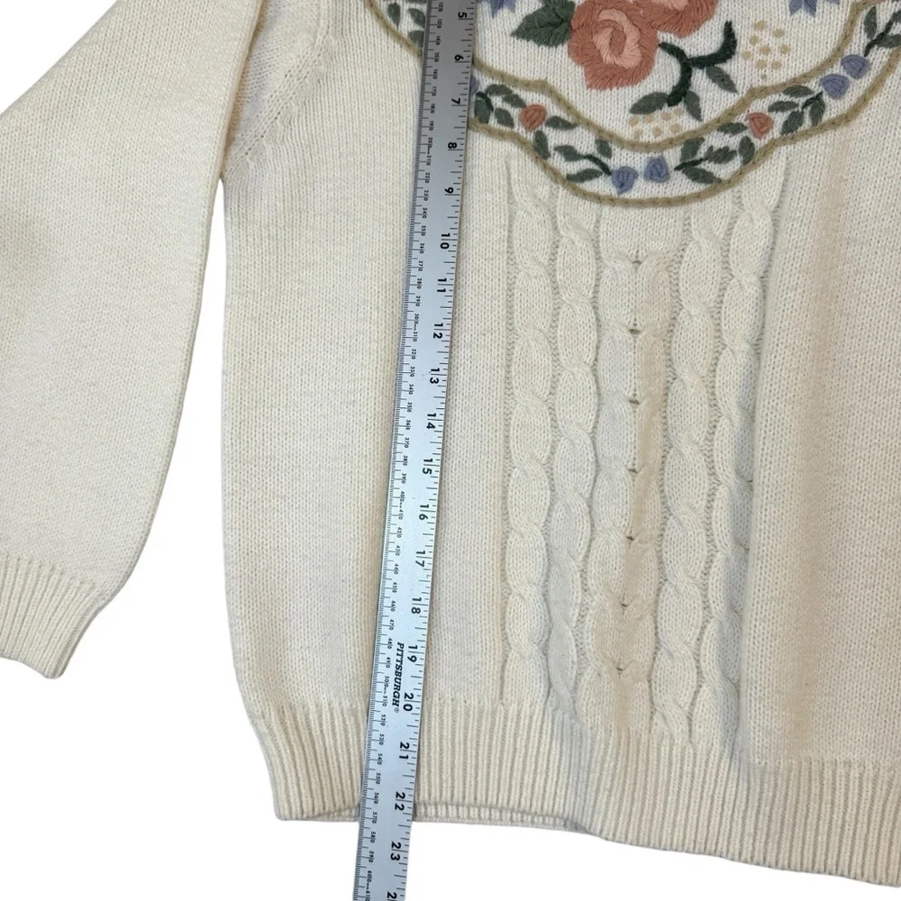 Vintage Alfred Dunner Grandmacore Pullover Sweater Womens Size Petite Medium - Picture 5 of 6